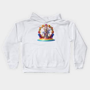 Rainbow Crystal Angel Diorama Kids Hoodie